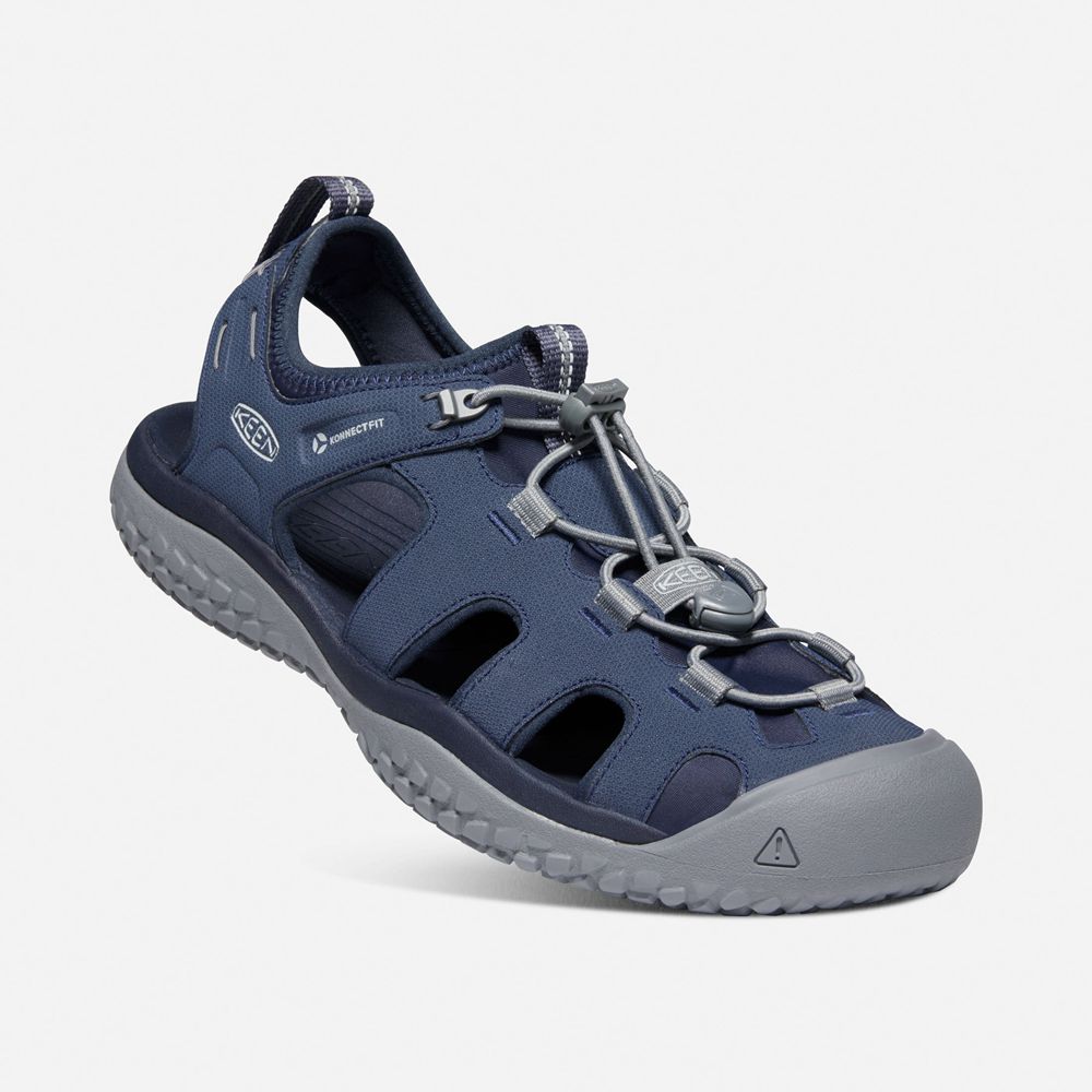 Keen Sandaal Heren Donker Blauw/Grijs - Solr - 30298-ZLGU